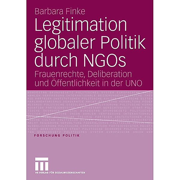 Legitimation globaler Politik durch NGOs, Barbara Finke