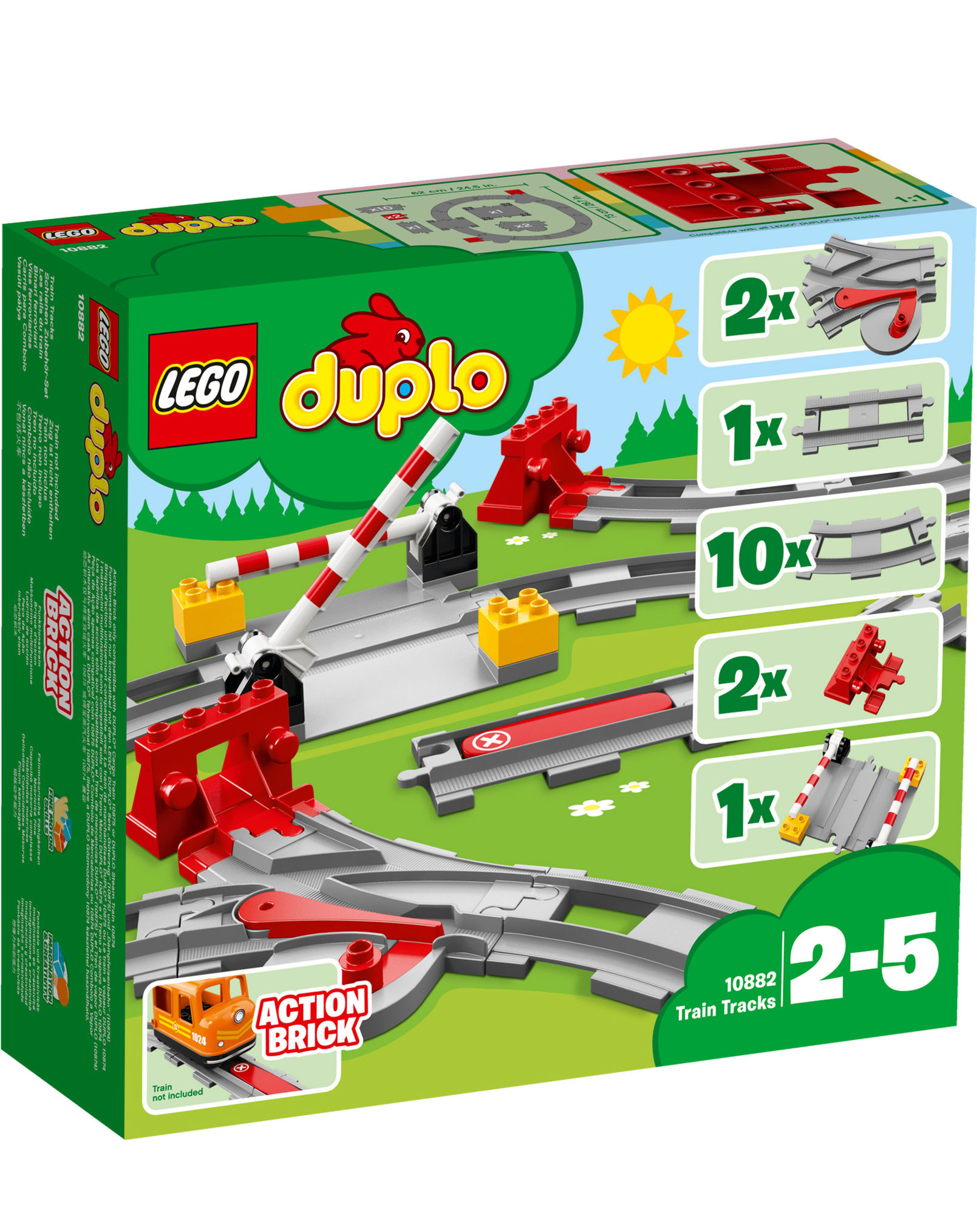LEGO® 10882 DUPLO® Eisenbahn-Schienen kaufen | tausendkind.de
