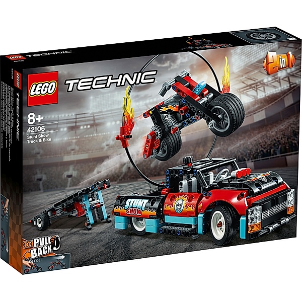 LEGO® LEGO® 42106 Technic Stunt-Show mit Truck und Motorrad 2-In-1