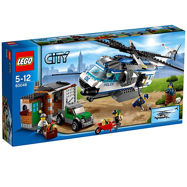 Lego City LEGO® 60046 City - Verfolgung mit dem Polizei-Hubschrauber