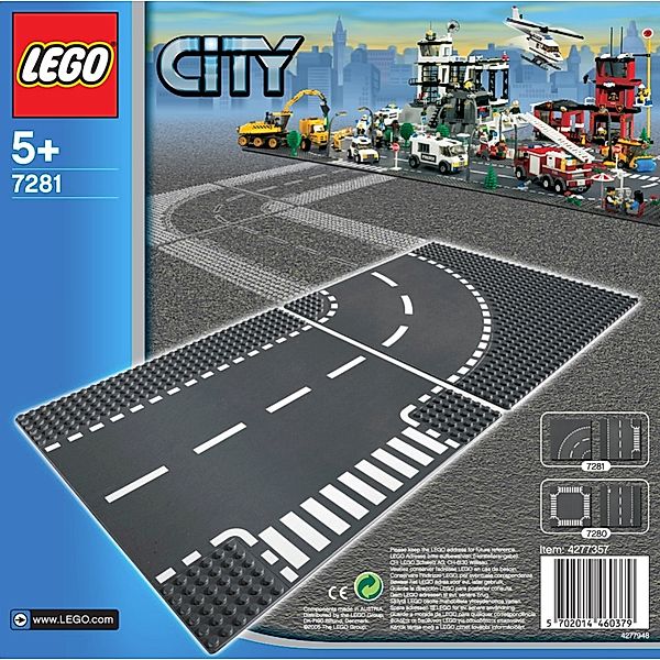 Lego City LEGO® 7281 City - Kurve/T-Kreuzung, LEGO®