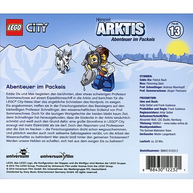 LEGO City - 13 - Arktis. Abenteuer im Packeis Hörbuch jetzt bei Weltbild.de  bestellen