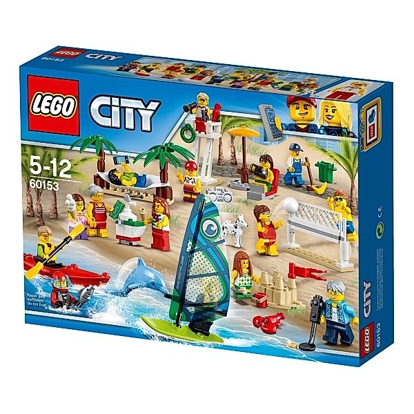 LEGO® LEGO® City 60153 Stadtbewohner - Ein Tag am Strand, 169 Teile