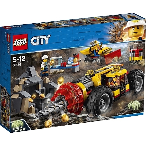 LEGO® LEGO® City 60186 Schweres Bohrgerät für den Bergbau, 294 Teile