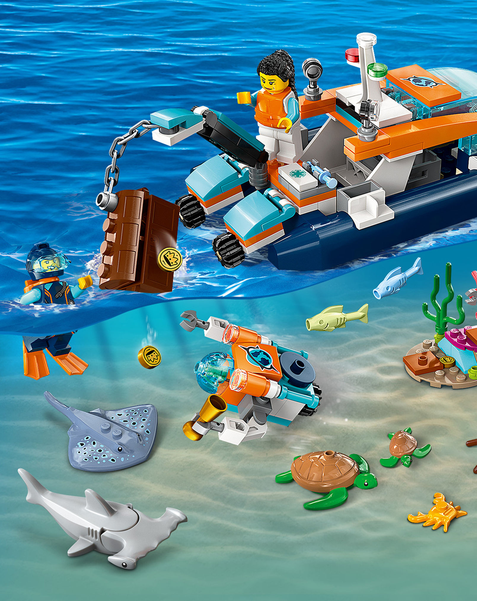 LEGO® City 60377 Meeresforscher-Boot bestellen | Weltbild.at