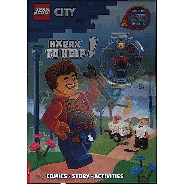 LEGO® City: Happy to Help! Activity Book (with Harl Hubbs minifigure), Buster Books, LEGO®