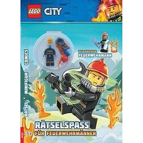 LEGO City - Rätselspaß für Feuerwehrmänner, m. Minifigur, Ameet Verlag