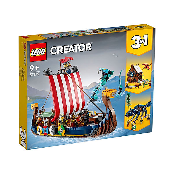 LEGO® LEGO® Creator 31132 Wikingerschiff mit Midgardschlange