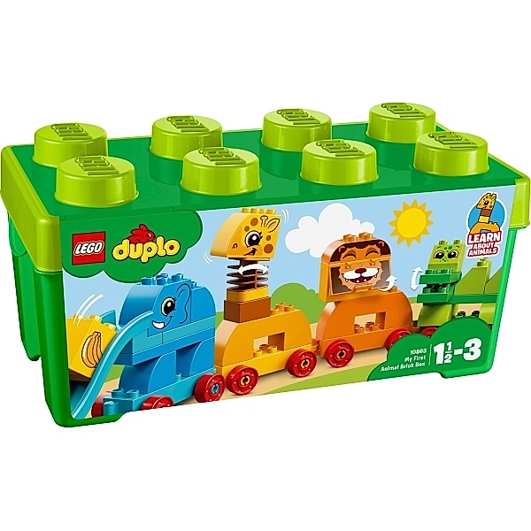 LEGO® LEGO® DUPLO® 10863 Meine erste Steinebox mit Ziehtieren, 34 Teile