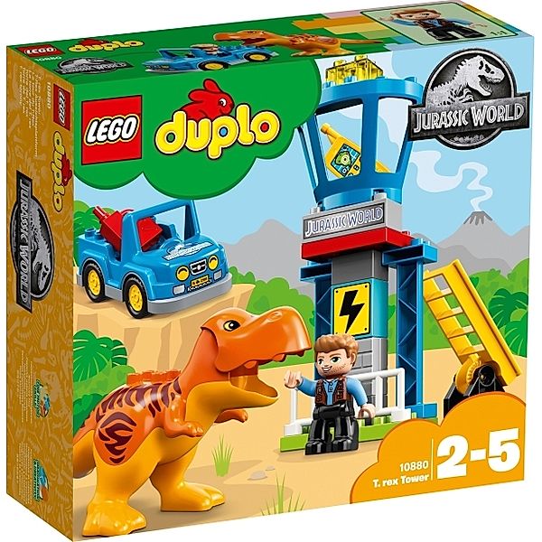 LEGO® LEGO® DUPLO® 10880 Jurassic World T-Rex Aussichtsplattform, 22 Teile