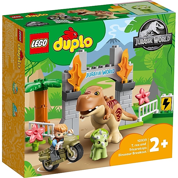 LEGO® LEGO® DUPLO® 10939 Ausbruch des T. rex und Triceratops