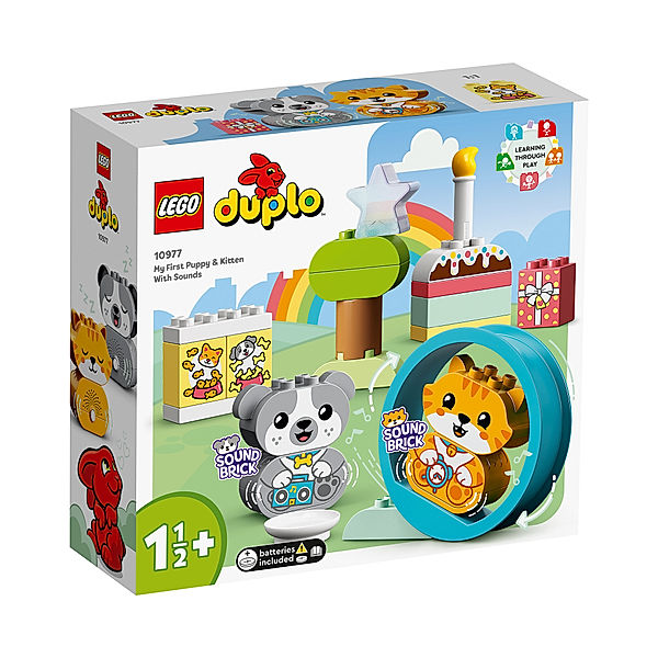 LEGO® LEGO® DUPLO 10977 Mein erstes Hündchen & Kätzchen – mit Ton