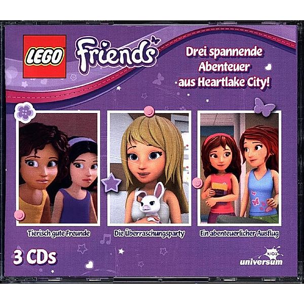 LEGO Friends Hörspielbox.Box.1,3 Audio-CD, Lego Friends