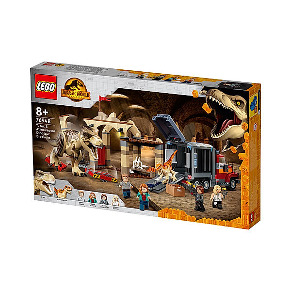 LEGO® LEGO® Jurassic World 76948 T. Rex & Atrociraptor: Dinosaurier-Ausbruch