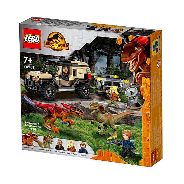 LEGO® LEGO® Jurassic World™ 76951 Pyroraptor & Dilophosaurus Transport