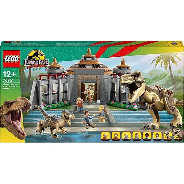 LEGO® LEGO® Jurassic World™ 76961 Angriff des T. rex und des Raptors aufs Besucherze