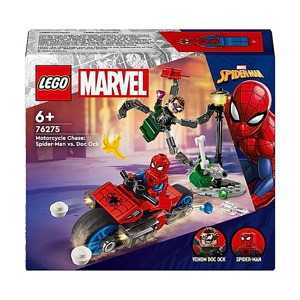 LEGO® LEGO® Marvel Super 76275 Motorrad-Verfolgungsjagd: Spider-Man vs. Doc Ock