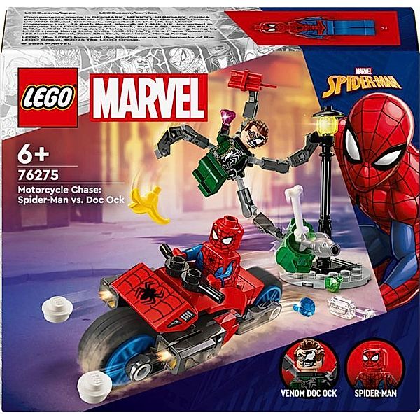 LEGO® LEGO® Marvel Super 76275 Motorrad-Verfolgungsjagd: Spider-Man vs. Doc Ock