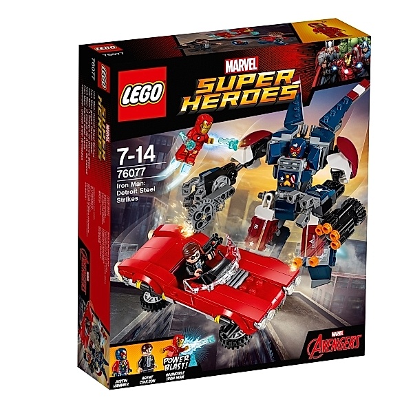 LEGO® LEGO® Marvel Super Heroes 76077 Iron Man gegen Detroit Steel, 377 Teile