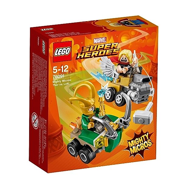 LEGO® LEGO® Marvel Super Heroes 76091 Mighty Micros: Thor vs. Loki, 79 Teile, 79 Tei
