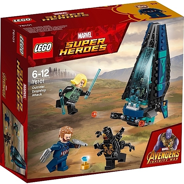 LEGO® LEGO® Marvel Super Heroes 76101 Outrider Dropship-Angriff, 124 Teile