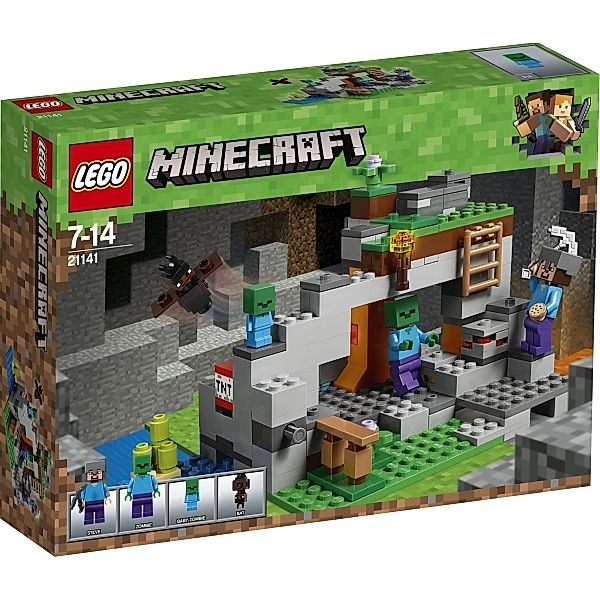 LEGO® LEGO® Minecraft 21141 Zombiehöhle, 241 Teile