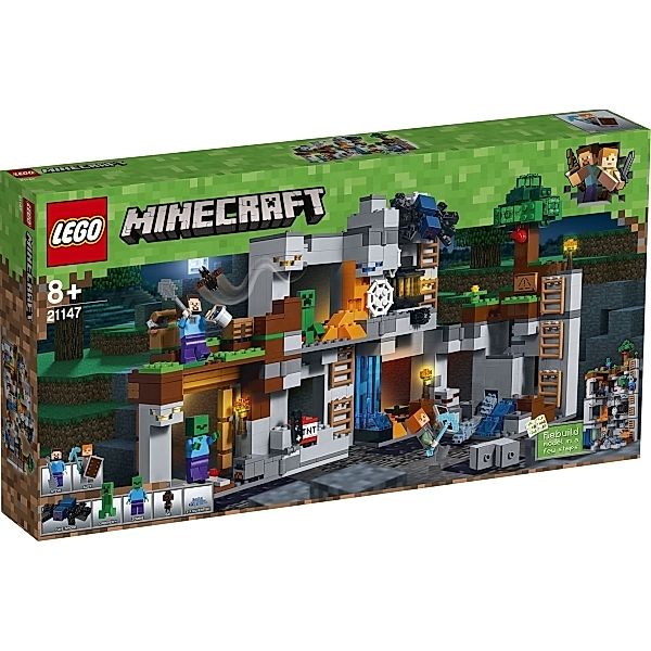 LEGO® LEGO® Minecraft 21147 Abenteuer in den Felsen, 644 Teile