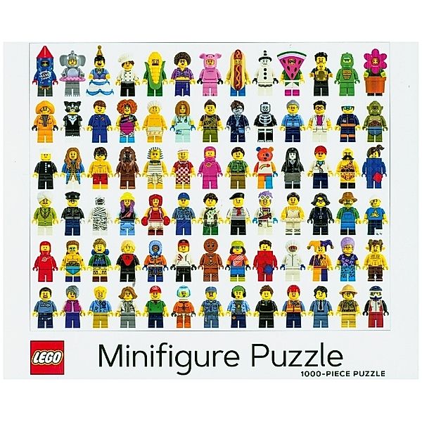 Abrams & Chronicle LEGO Minifigure 1000-Piece Puzzle, Lego