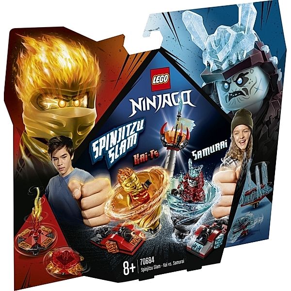 LEGO® LEGO® Ninjago 70684 Spinjitzu Slam - Kai vs. Eis-Samurai, 164 Teile, ab 8 Jahr