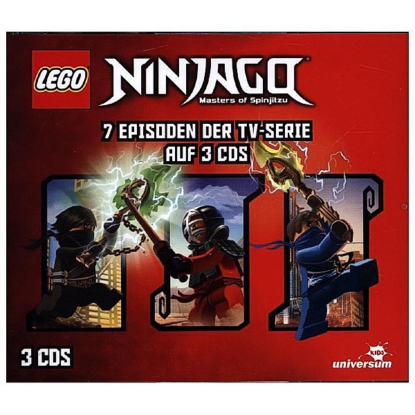 LEGO Ninjago Hörspielbox.Box.4,3 Audio-CDs, Diverse Interpreten