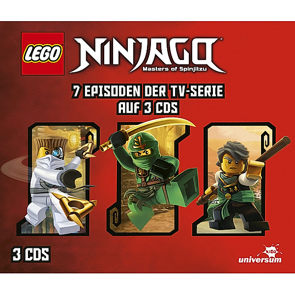 LEGO Ninjago Hörspielbox.Box.5,3 Audio-CD, Diverse Interpreten