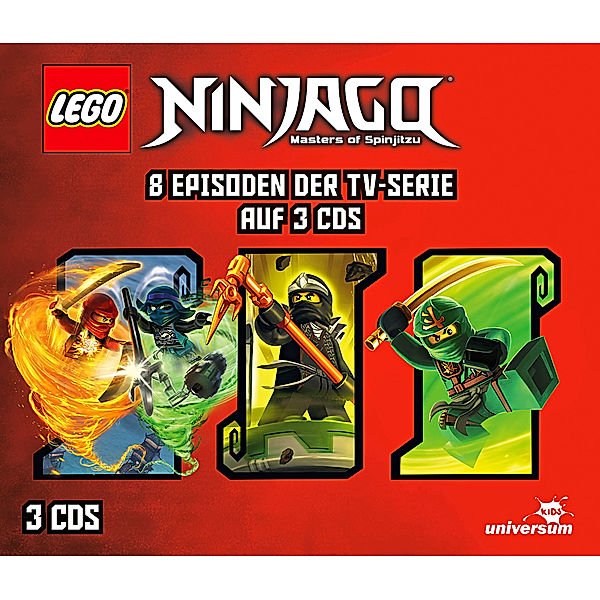 LEGO Ninjago Hörspielbox.Box.6,3 Audio-CD, Diverse Interpreten