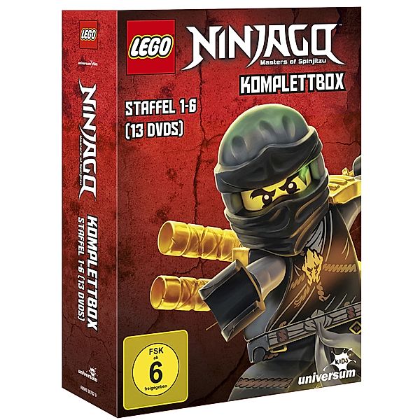 Lego Ninjago Komplettbox - Staffel 1-6, Dan Hageman, Kevin Hageman, Joel Thomas