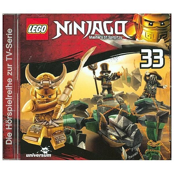 LEGO Ninjago, Masters of Spinjitzu.Tl.33,1 Audio-CD, Diverse Interpreten