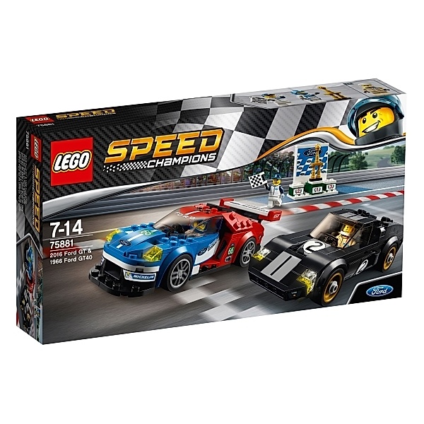 LEGO® LEGO® Speed Champions 75881 Speed 2016 Ford GT & 1966 Ford GT40, 366 Teile