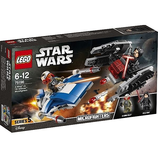 LEGO® LEGO(R) Star Wars 75196 A-Wing vs. TIE Silencer Microfighters, 188 Teile