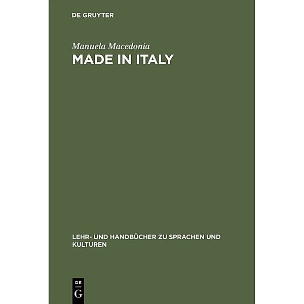Lehr- und Handbücher zu Sprachen und Kulturen / Made in Italy, Manuela Macedonia