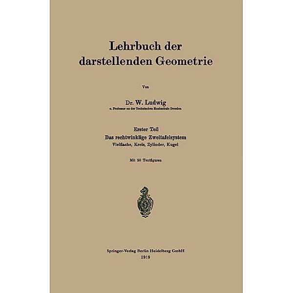 Lehrbuch der darstellenden Geometrie, W. Ludwig