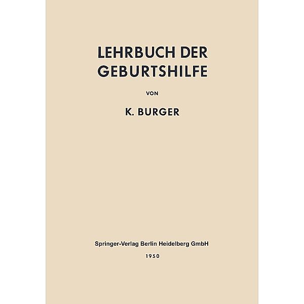 Lehrbuch der Geburtshilfe, Rudolf T. V. Jaschke