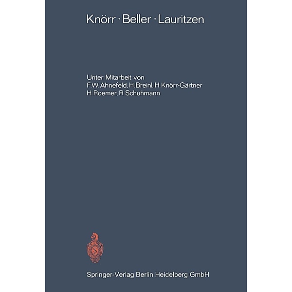 Lehrbuch der Gynäkologie, Karl Knörr, Fritz K. Beller, Christian Lauritzen