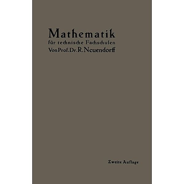 Lehrbuch der Mathematik, R. Neuendorff