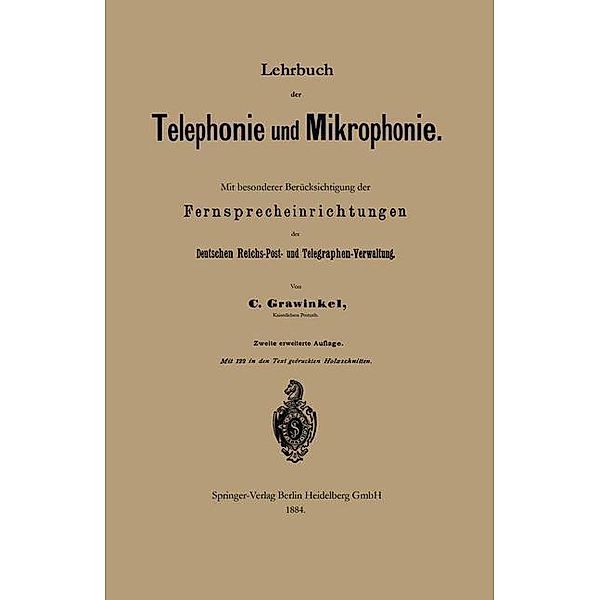 Lehrbuch der Telephonie und Mikrophonie, Carl Grawinkel