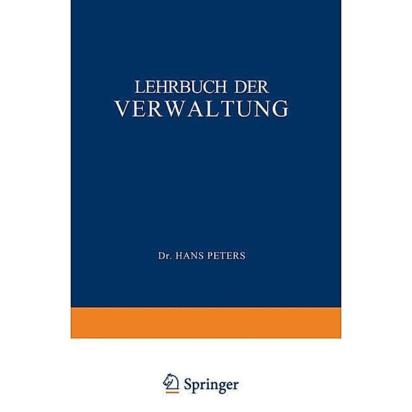 Lehrbuch der Verwaltung, H. Peters