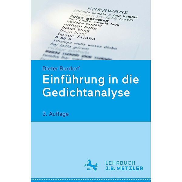 Lehrbuch / Einführung in die Gedichtanalyse; ., Dieter Burdorf