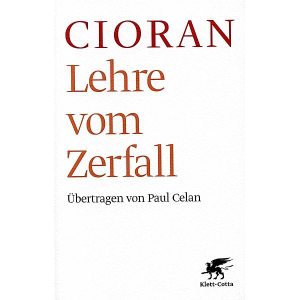 Lehre vom Zerfall, Emile M. Cioran