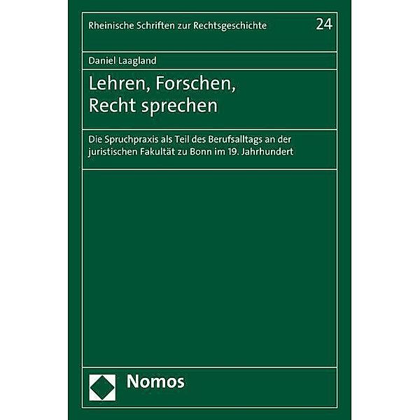 Lehren, Forschen, Recht sprechen, Daniel Laagland