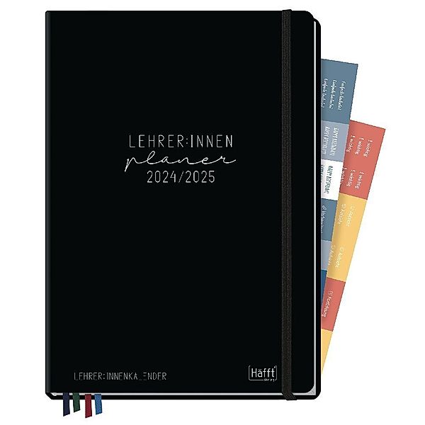 Lehrer-Planer A4+ 24/25 - Black Edition