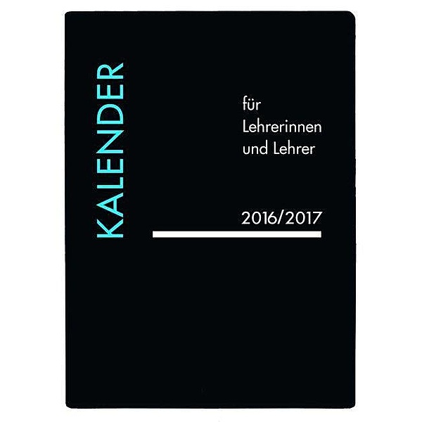 Lehrerkalender PVC schwarz 2017