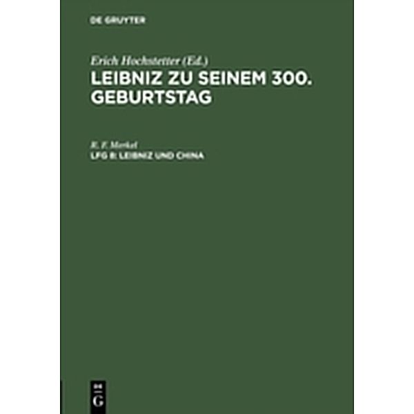 Leibniz und China, R. F. Merkel