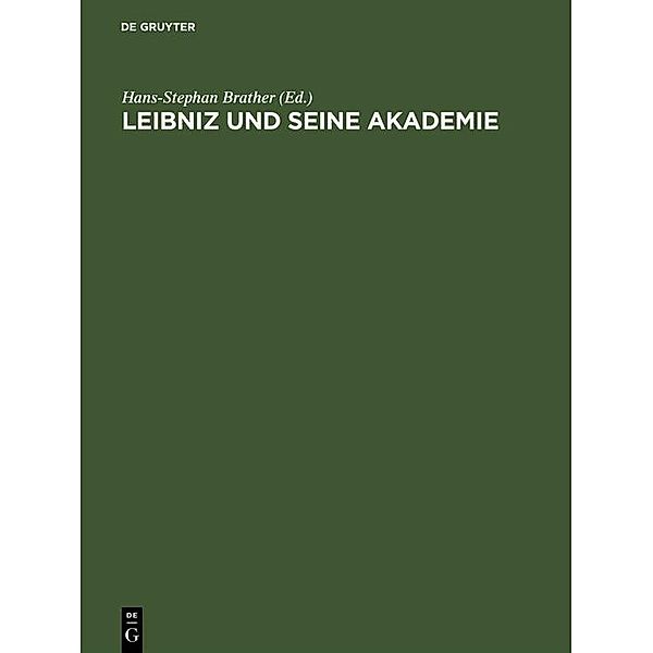 Leibniz und seine Akademie